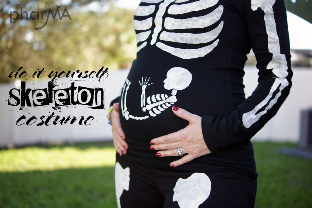 Pregnant Skeleton Costume