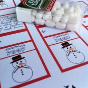 Snowman Poop Labels