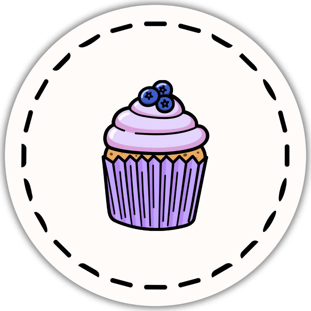 Food Category Purple Cupcake