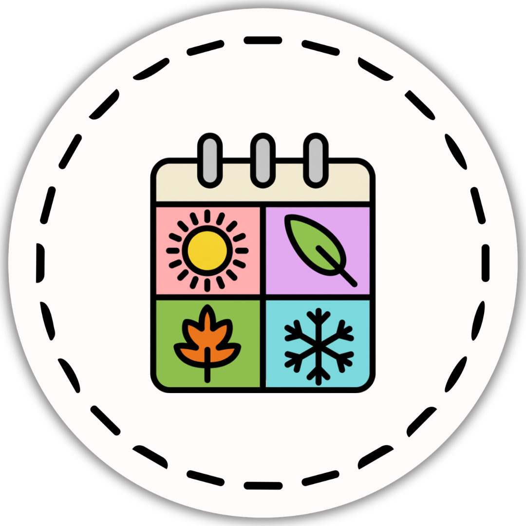Holidays Category with seasonal calendar icon