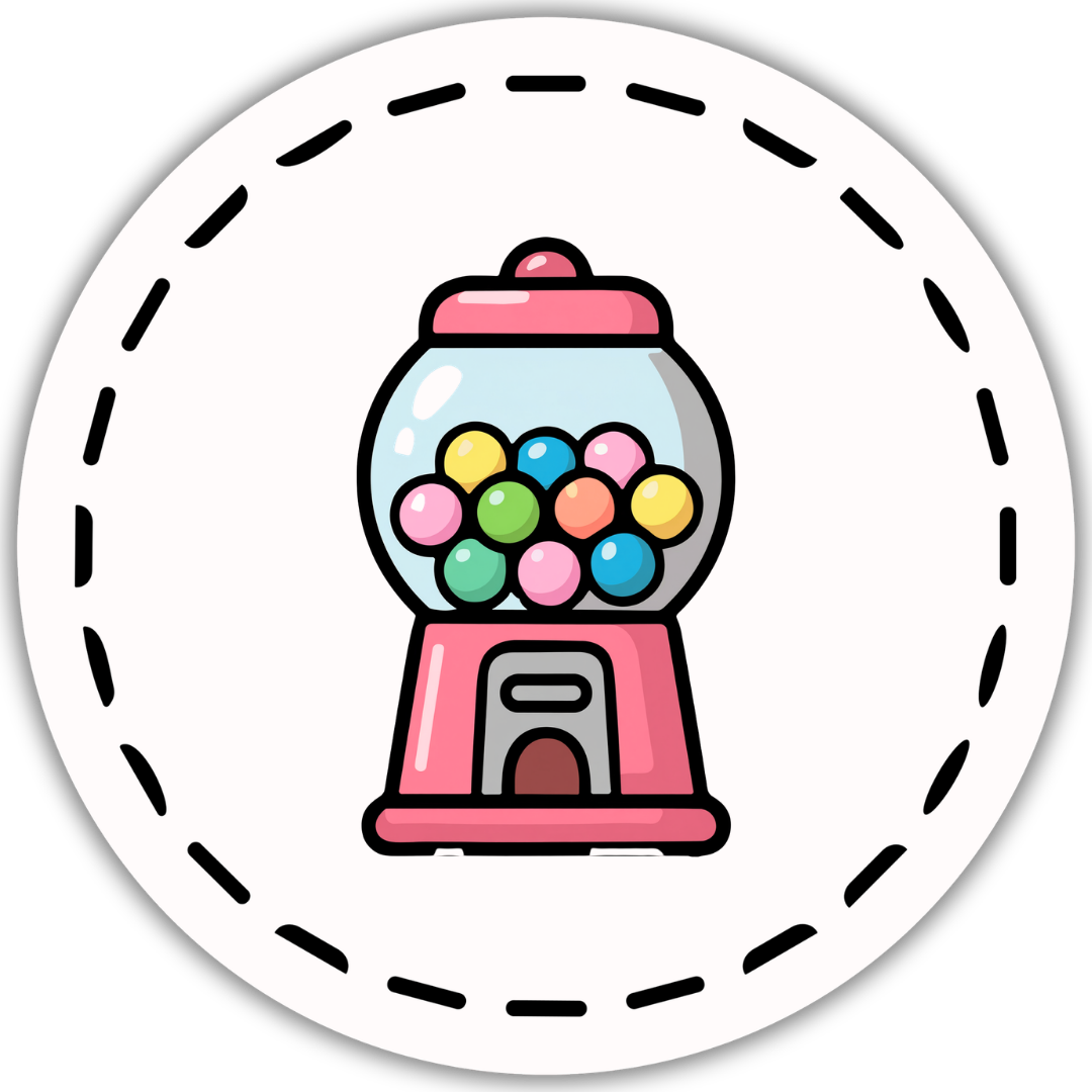 Kids Category with gumball machine icon