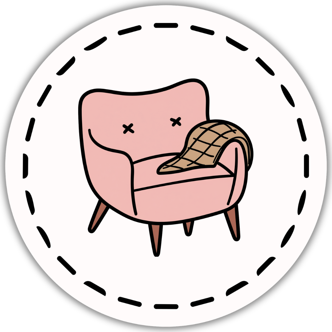 Style Category with pink chair Icon