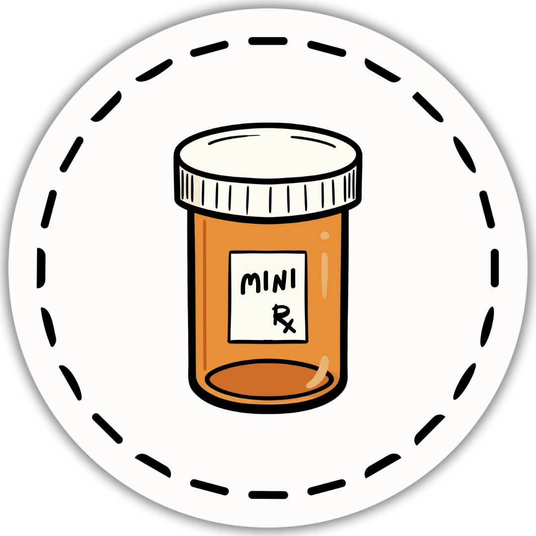 Monday Mini Dose Series medicine bottle category icon